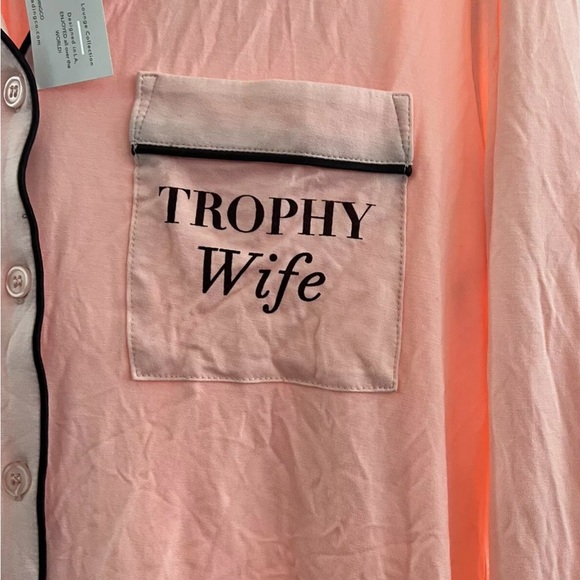 Los Angeles trading company pajamas set Trophy Wife size P/S - Picture 2 of 5